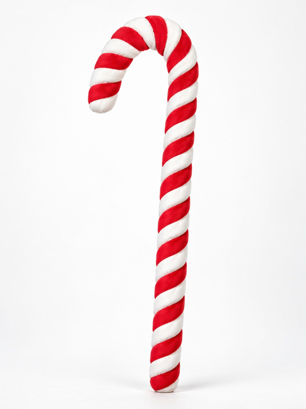 Sucre d’orge géant de Noël 130 cm rouge et blanc – décoration vitrine