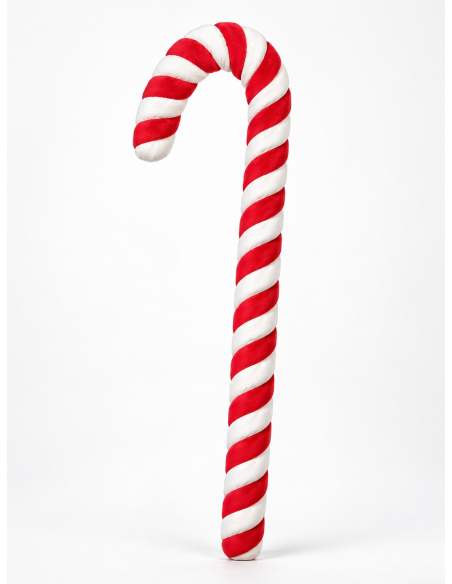Sucre d’orge géant de Noël 130 cm rouge et blanc – décoration vitrine