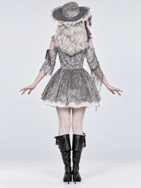 Déguisement pirate fantôme femme Halloween – robe et chapeau dos