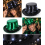 Chapeau haut-de-forme LED métallisé adulte – noir ou vert