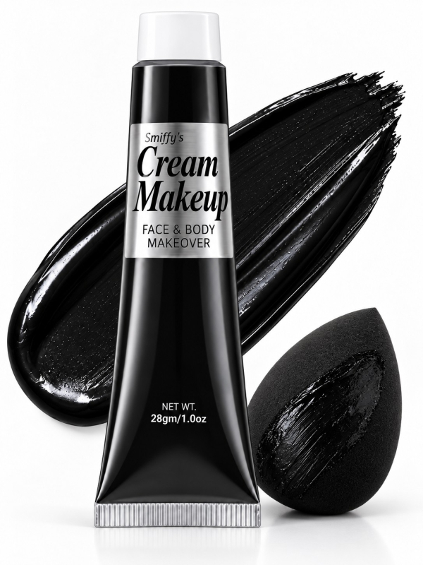 Maquillage noir visage et corps 28 ml – Halloween et carnaval