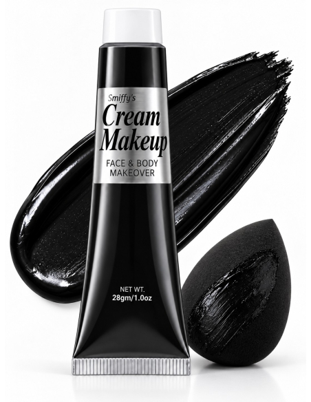 Maquillage noir visage et corps 28 ml – Halloween et carnaval