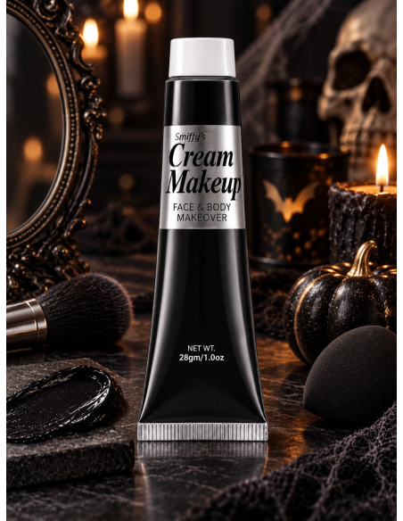 Maquillage noir visage et corps 28 ml – Halloween et carnaval