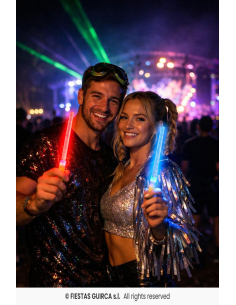 Baguette lumineuse LED 25 cm – festival, concert et soirée