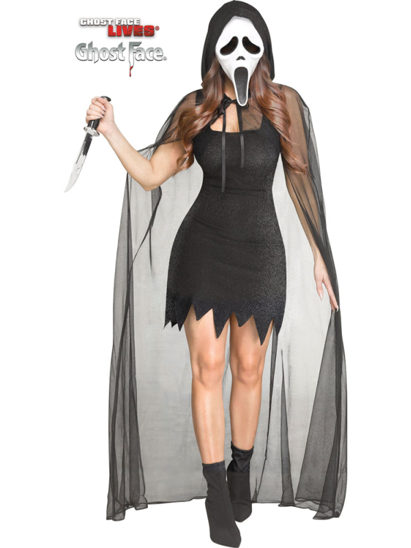 Déguisement Ghost Face® Femme – Costume Halloween Glam (Édition 30e Anniversaire 1996–2026)