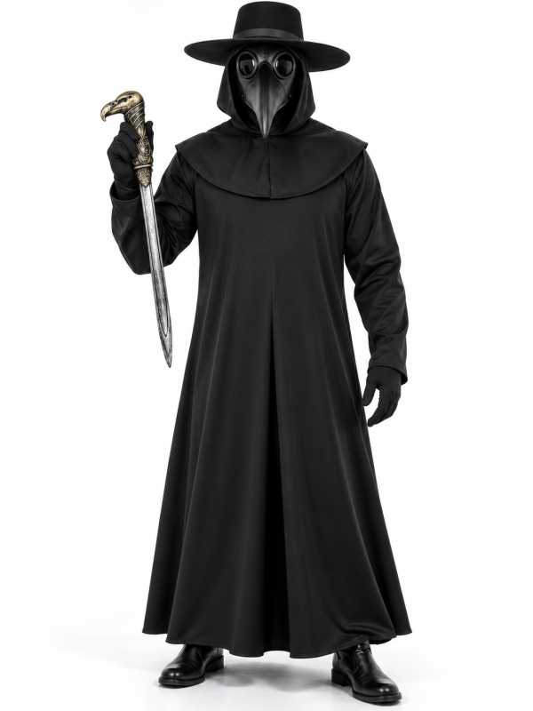 Dague factice aigle 43 cm – Accessoire médecin de peste Halloween