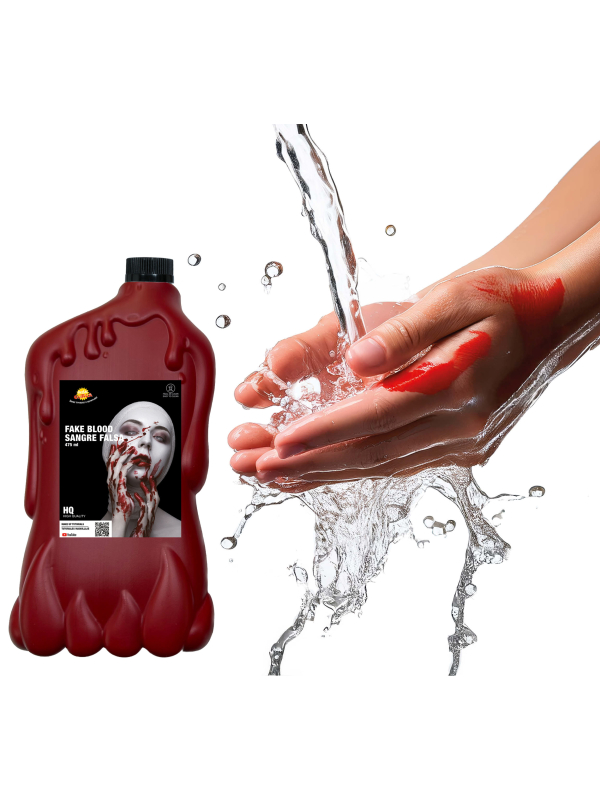 Faux sang lavable 475 ml – Maquillage Halloween FX