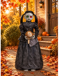 Automate Halloween Animé "Poupée Hantée Gothique" – 91 cm