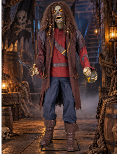 Automate pirate zombie Halloween 183 cm – Son, lumière et mouvement 2