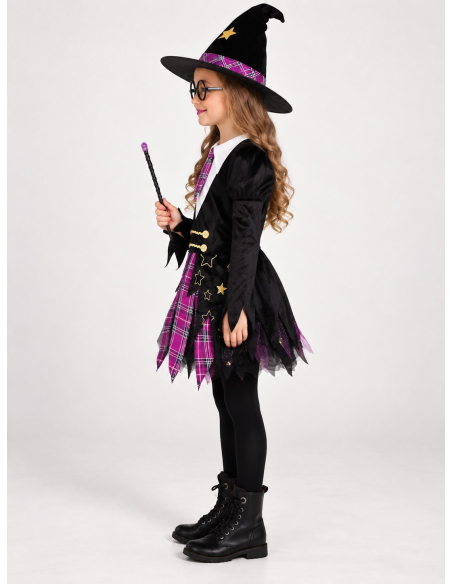 Déguisement sorcière écolière fille 3-4 ans – Fun World profil