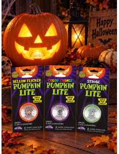 Lumière LED pour citrouille Halloween – 1 modèle assorti Fun World
