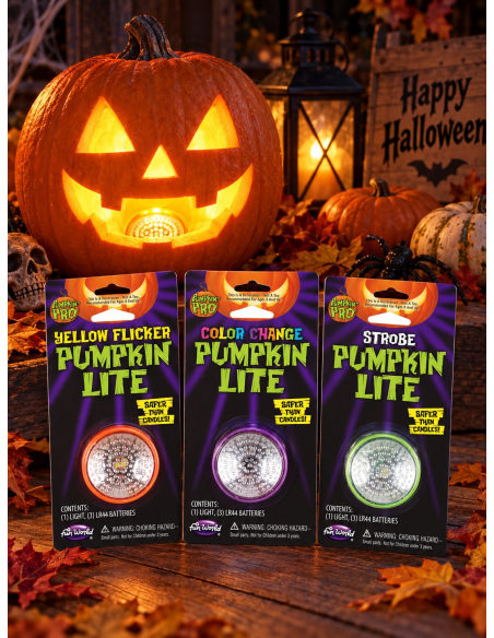Lumière LED pour citrouille Halloween – 1 modèle assorti Fun World