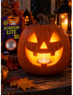 Lumière LED pour citrouille Halloween – 1 modèle assorti Fun World 2