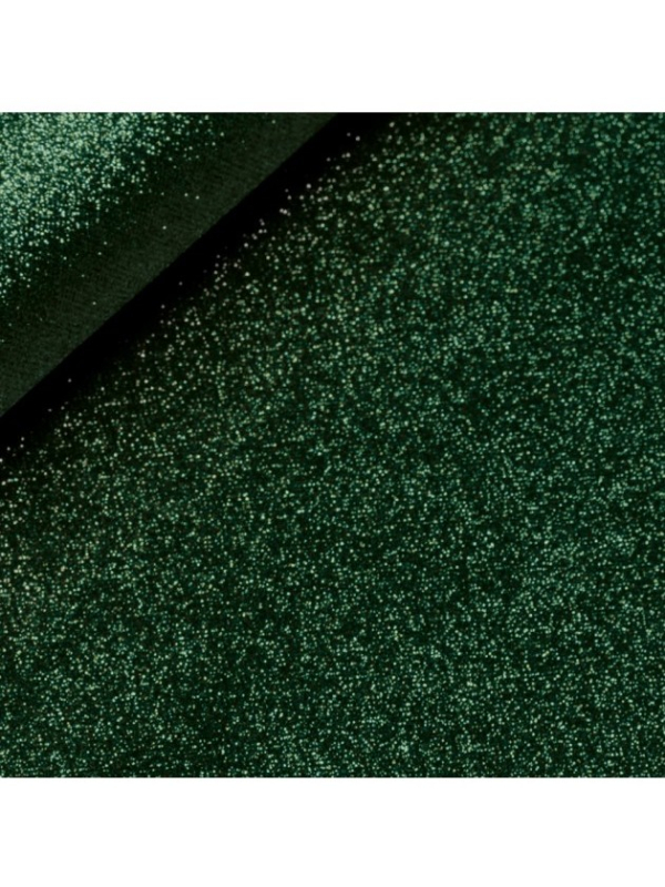 Chemin de table vert sapin pailleté 30 cm × 5 m – Noël & réception détail