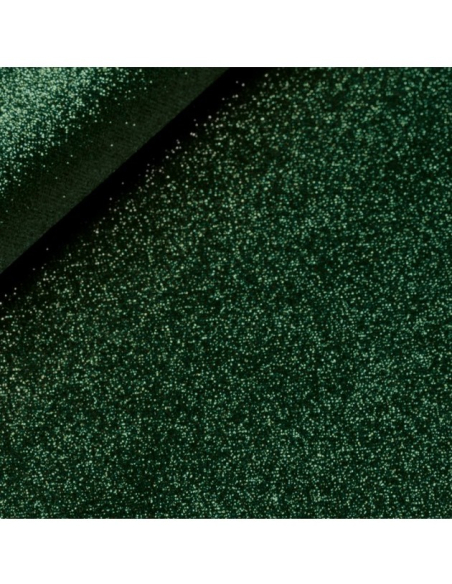 Chemin de table vert sapin pailleté 30 cm × 5 m – Noël & réception détail