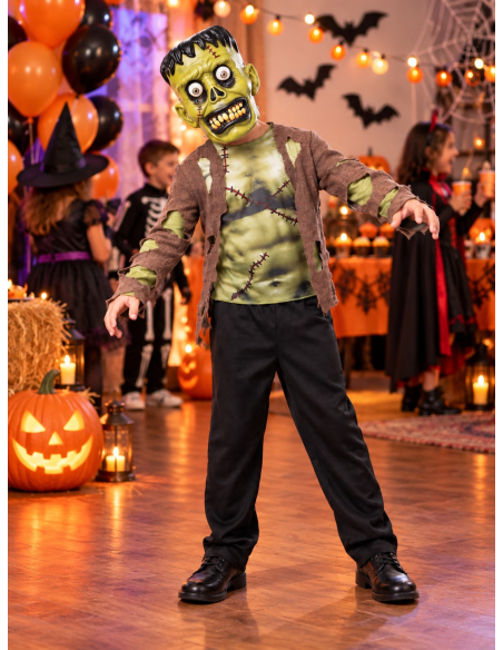 Déguisement Frankenstein garçon avec masque – 8 à 12 ans