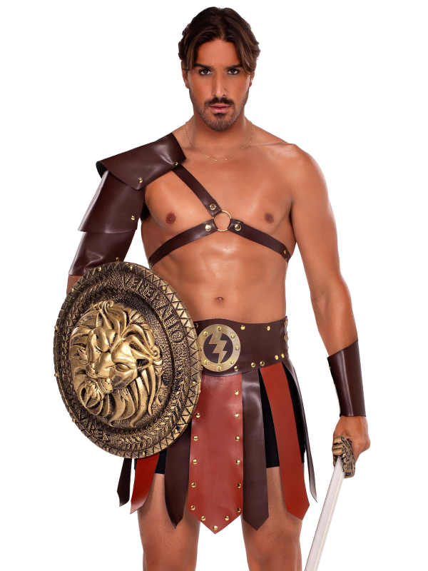 Déguisement gladiateur homme avec harnais et...