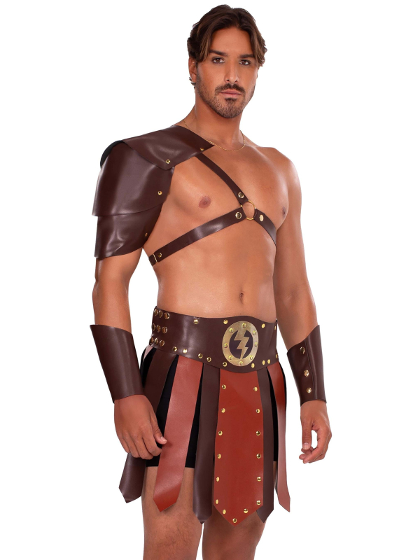 Déguisement gladiateur homme avec harnais et...