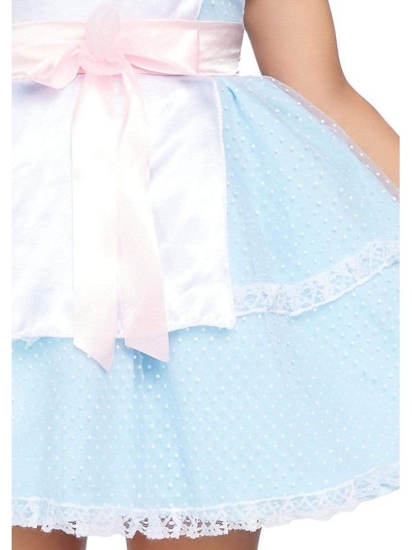Déguisement jumelle effrayante femme – robe poupée bleue