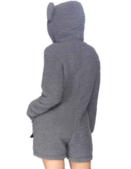 Déguisement koala femme gris avec capuche oreilles – S à L