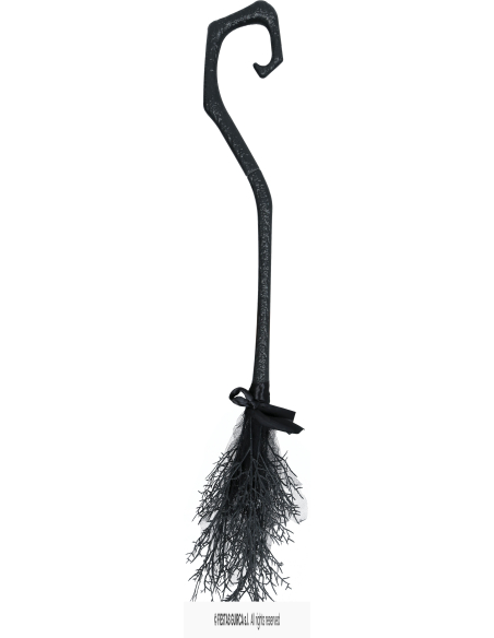 Balai de sorcière démontable noir 90 cm