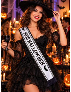 Écharpe Miss Halloween – Récompense du meilleur déguisement femme