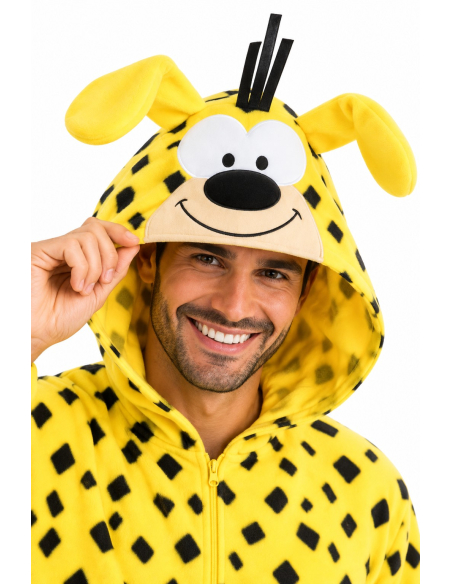 Déguisement Marsupilami™ homme – Combinaison Onesie L-XL détail