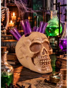 Crâne avec 5 shooters tubes à essai – Halloween 2