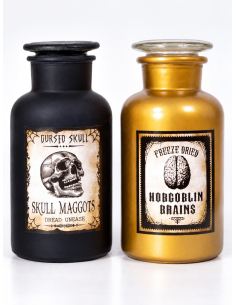 Flacon apothicaire Halloween 500 ml – noir ou doré aléatoire