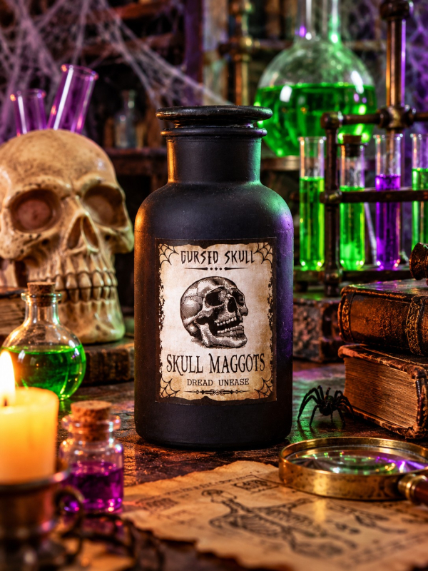 Flacon apothicaire Halloween 500 ml – noir ou...