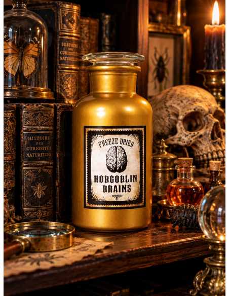 Flacon apothicaire Halloween 500 ml – noir ou doré aléatoire