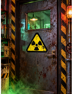 Stickers danger biologique Halloween 25 cm – lot de 3 2