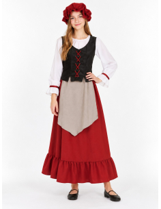 Déguisement médiéval ado fille 4 pièces – 164 cm