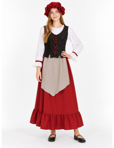 Déguisement médiéval ado fille 4 pièces – 164 cm
