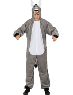 Déguisement d’âne adulte gris avec capuche – Taille unique jusqu’au 54/58 2