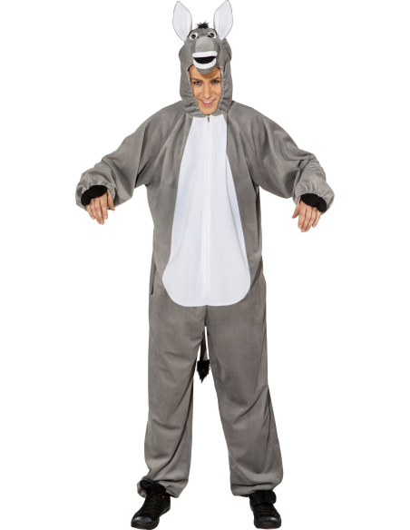 Déguisement d’âne adulte gris avec capuche – Taille unique jusqu’au 54/58