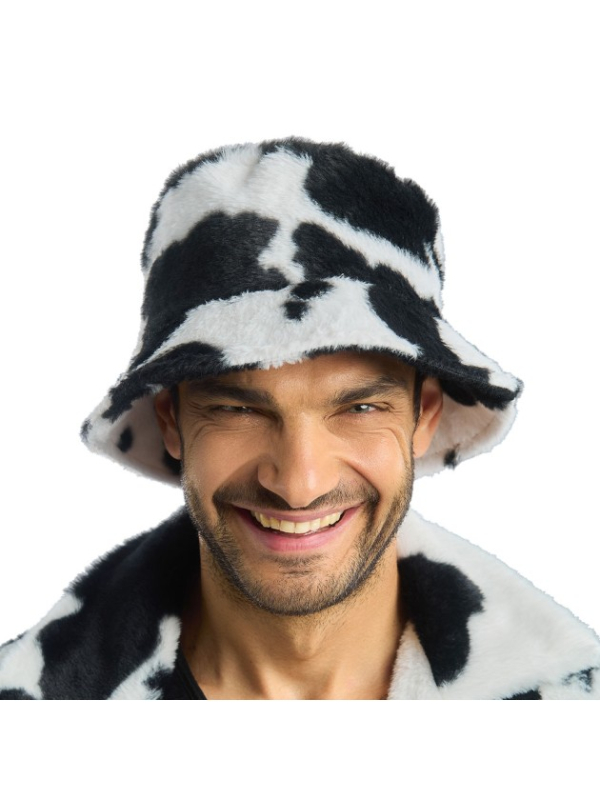 Bob fausse fourrure vache Carnaval de Dunkerque noir