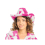 Chapeau cowboy fausse fourrure imprimé vache – Mixte