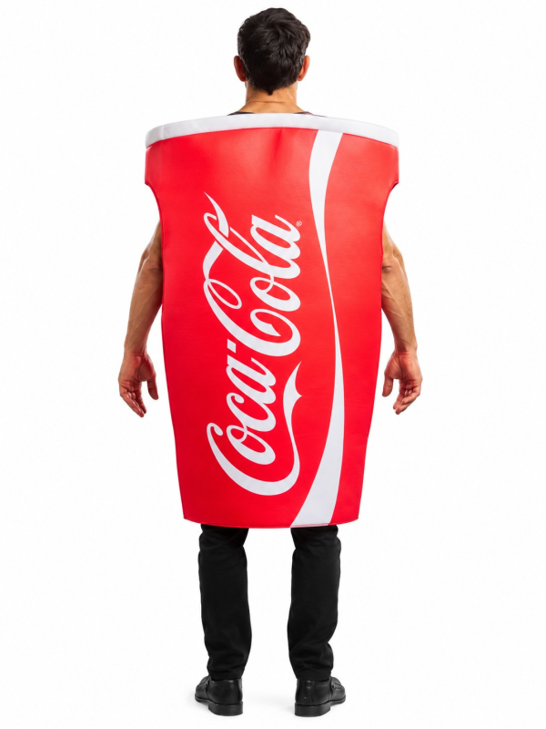 Déguisement gobelet Coca-Cola adulte – Taille unique dos