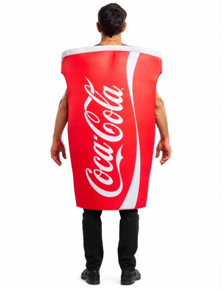 Déguisement gobelet Coca-Cola adulte – Taille unique dos