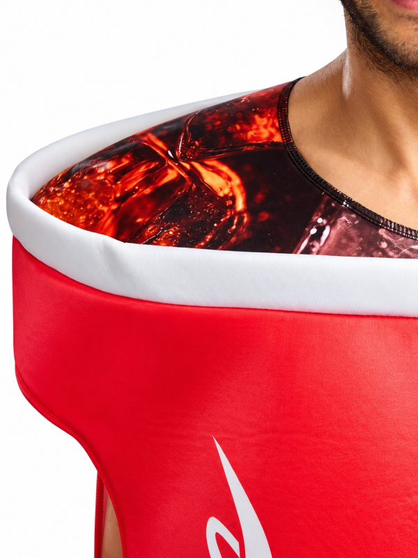 Déguisement gobelet Coca-Cola adulte – Taille unique détail