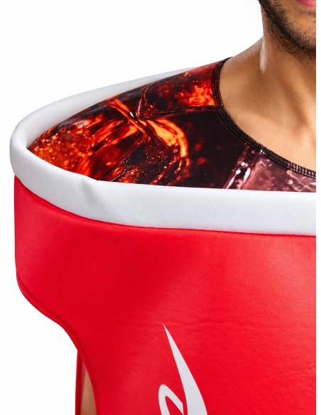Déguisement gobelet Coca-Cola adulte – Taille unique détail