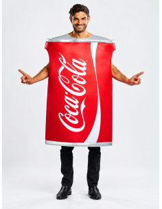 Déguisement canette Coca-Cola adulte – Licence officielle face
