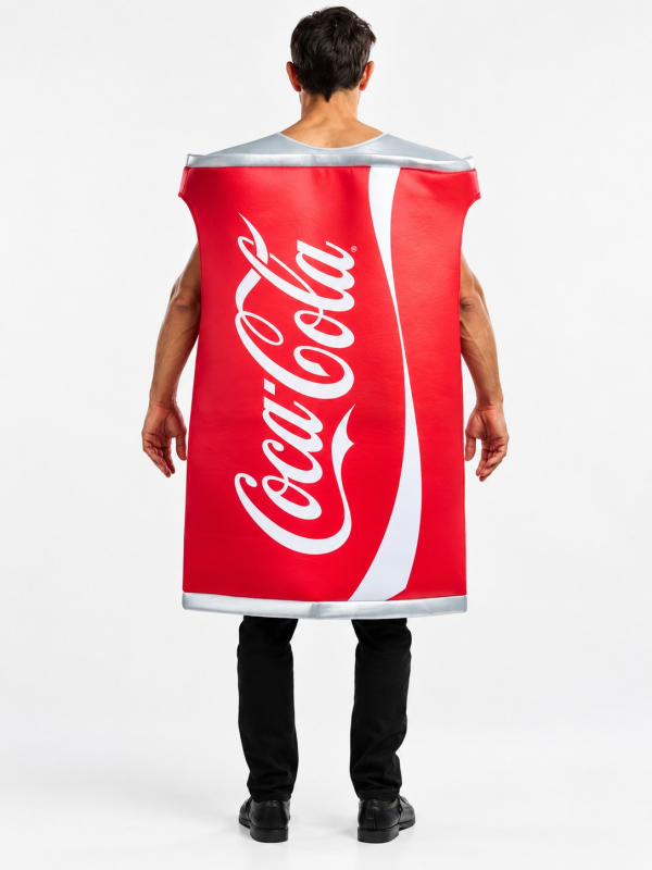 Déguisement canette Coca-Cola adulte – Licence officielle dos
