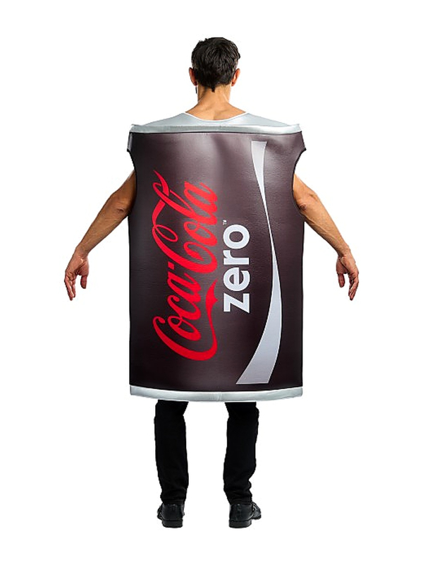Déguisement canette Coca-Cola Zero adulte – Licence officielle dos