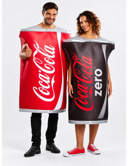 Déguisement canette Coca-Cola Zero adulte – Licence officielle détail