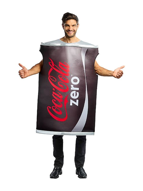 Déguisement canette Coca-Cola Zero adulte – Licence officielle face