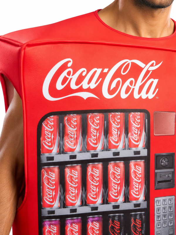 Déguisement distributeur Coca-Cola adulte détail
