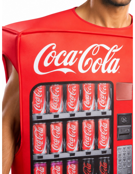 Déguisement distributeur Coca-Cola adulte détail