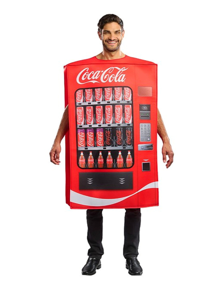 Déguisement distributeur Coca-Cola adulte face